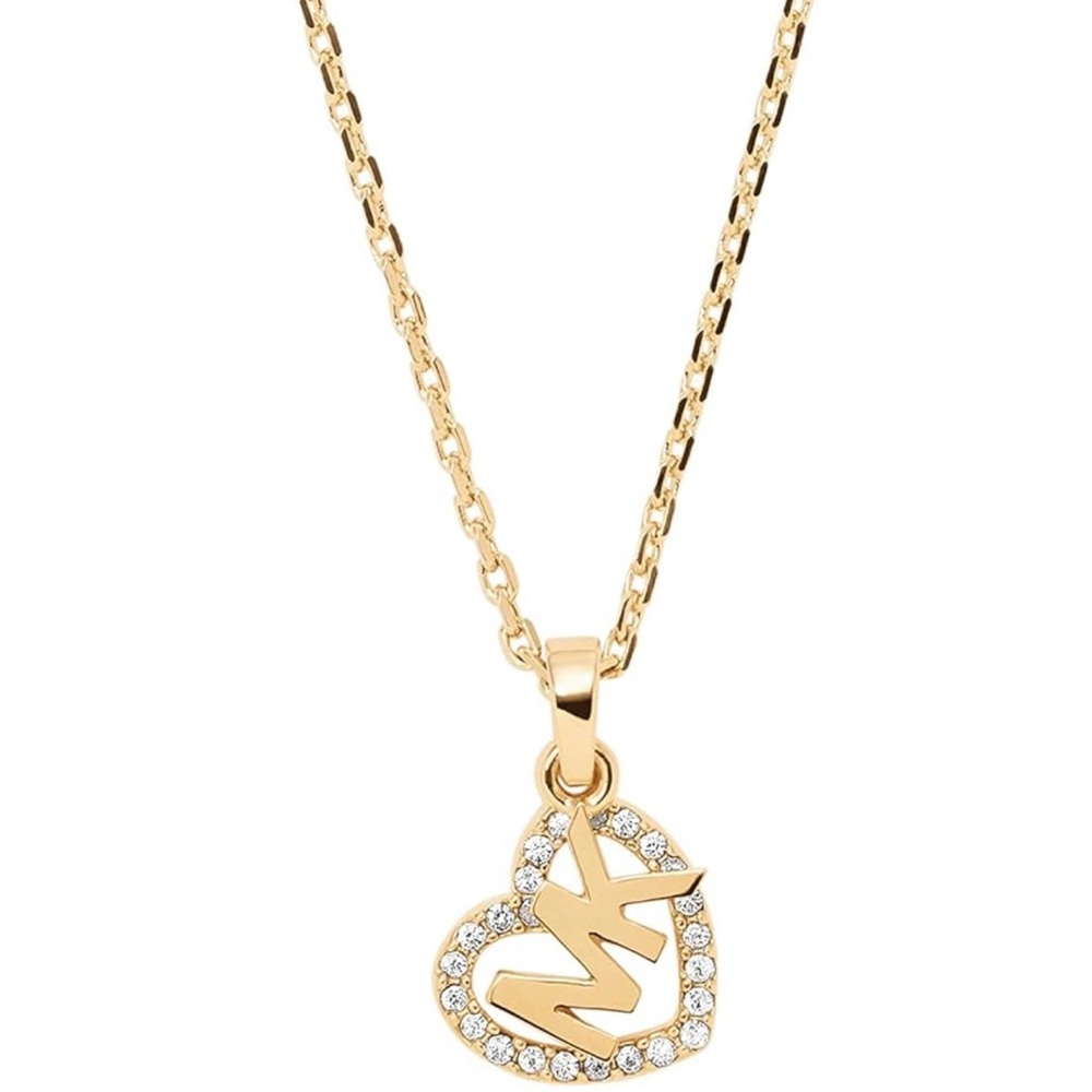 Michael Kors Women's Gold Brass Pendant Necklace (Model: MKJ7776710) - Picture 2 of 4